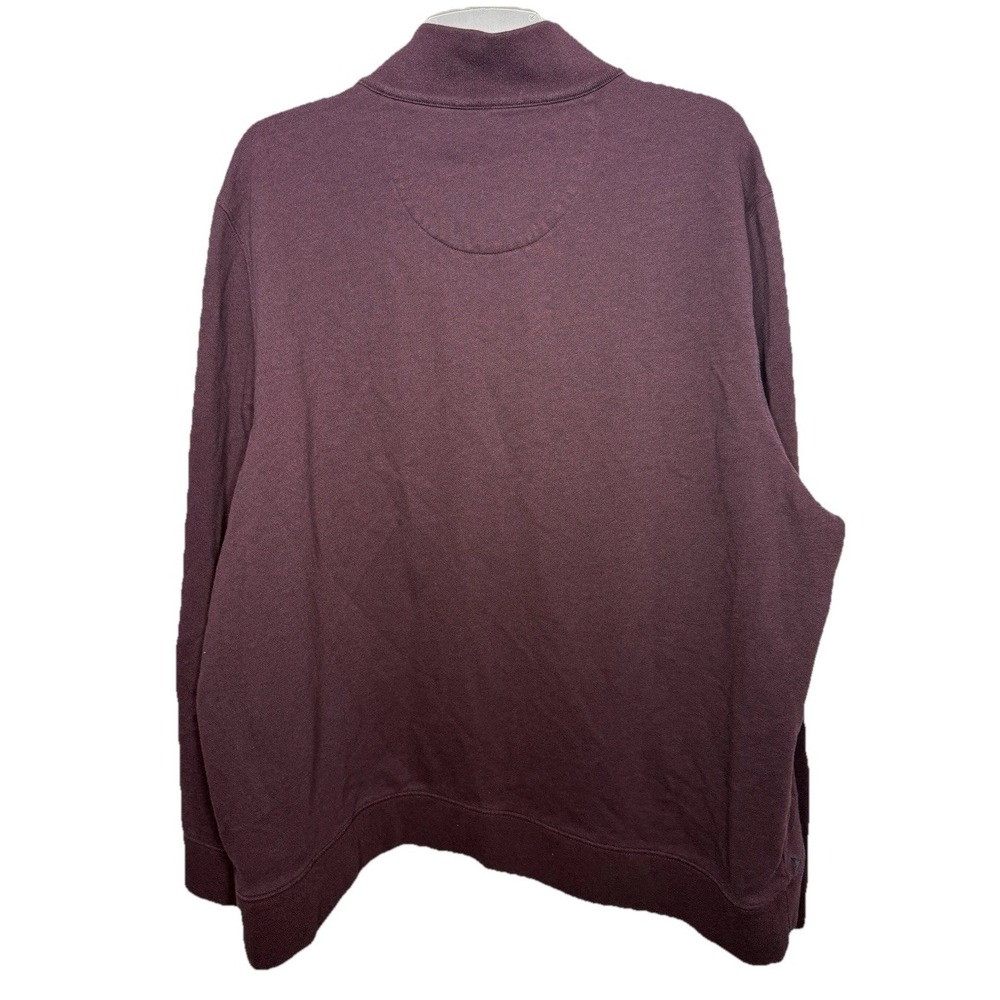 UNTUCKit Corral Mens XXX Large 3XL Red Maroon 1/4 Zip Mock Neck Pullover Sweater - Picture 6 of 9